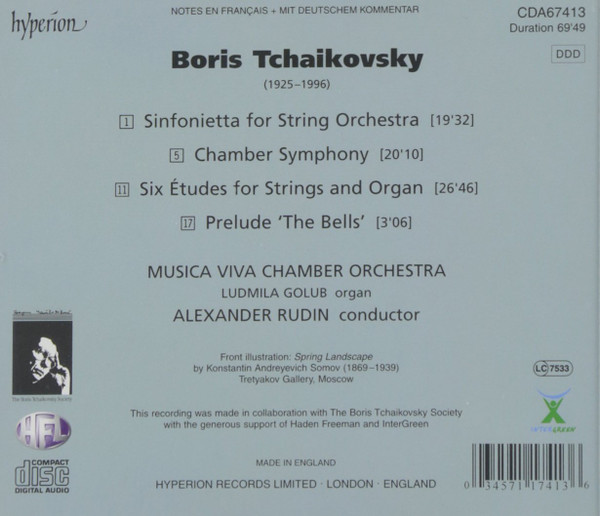 Boris Tchaikovsky*, Musica Viva Chamber Orchestra, Alexander Rudin-1