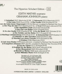 Franz Schubert - Edith Mathis, Graham Johnson (2)-1