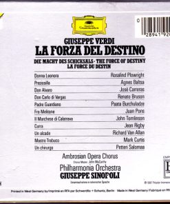 Giuseppe Verdi / Rosalind Plowright • Agnes Baltsa • José Carreras • Renato Bruson • Paata Burchuladze • Juan Pons • John Tomlinson (2) • Ambrosian Opera Chorus* • Philharmonia Orchestra • Giuseppe Sinopoli-1