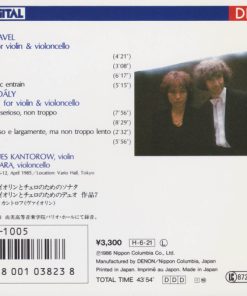 Maurice Ravel - Zoltán Kodály / Jean-Jacques Kantorow, Mari Fujiwara-1