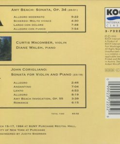 Amy Beach*, John Corigliano, Curtis Macomber, Diane Walsh-1