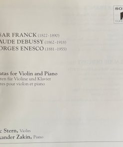 Franck* / Debussy* / Enesco* - Isaac Stern, Alexander Zakin-4