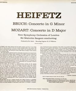 Bruch* · Mozart* - Heifetz*, Sir Malcolm Sargent, New Symphony Orchestra Of London*-3