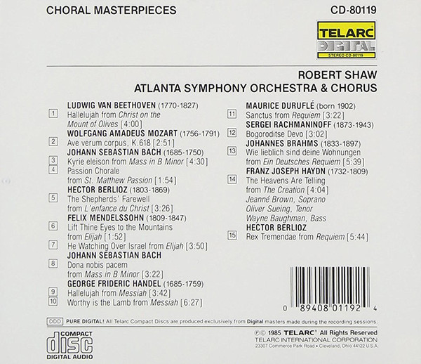 Robert Shaw, Atlanta Symphony Orchestra & Chorus*-1