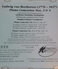 Beethoven*, Anthony Newman, Stephen Simon (2), Philomusica Antiqua, New York-1