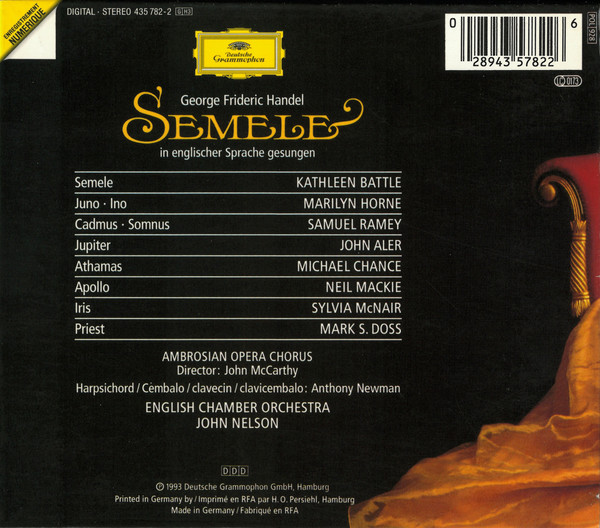 George Frideric Handel* - Kathleen Battle ∙ Marilyn Horne ∙ Samuel Ramey ∙ John Aler ∙ Sylvia McNair ∙ Michael Chance ∙ Ambrosian Opera Chorus* ∙ English Chamber Orchestra ∙ John Nelson (5)-2