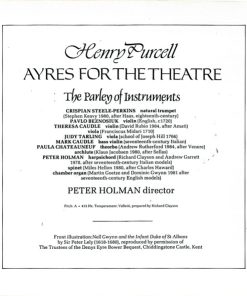 Henry Purcell, The Parley Of Instruments, Peter Holman-4