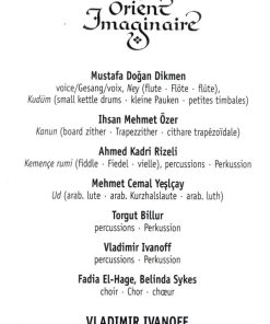 Mustafa Doğan Dikmen, İhsan Özer, Ahmet Kadri Rizeli, Mehmet Cemal Yeşlçay*, Torgut Billut, Vladimir Ivanoff, Fadia El-Hage, Belinda Sykes-3