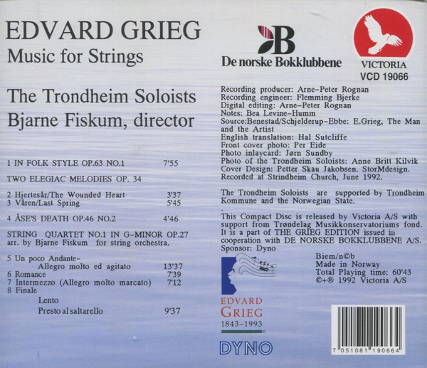 Edvard Grieg, The Trondheim Soloists*, Bjarne Fiskum-1