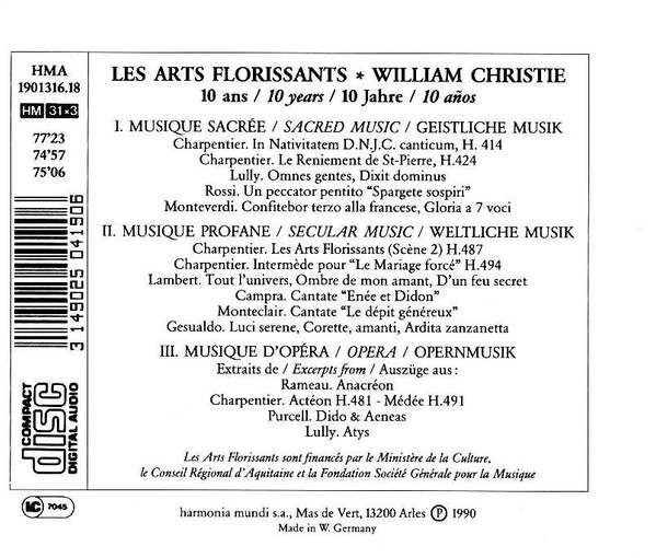 Les Arts Florissants, William Christie-1