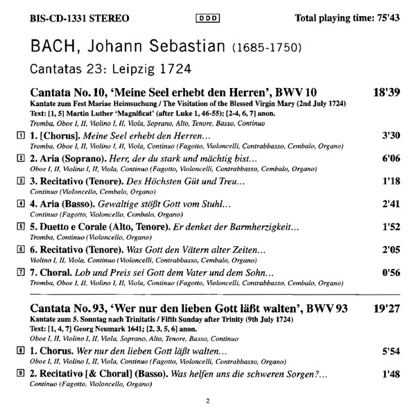 Johann Sebastian Bach, Bach Collegium Japan, Masaaki Suzuki-2