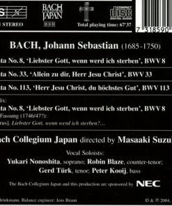 Johann Sebastian Bach, Bach Collegium Japan, Masaaki Suzuki-1