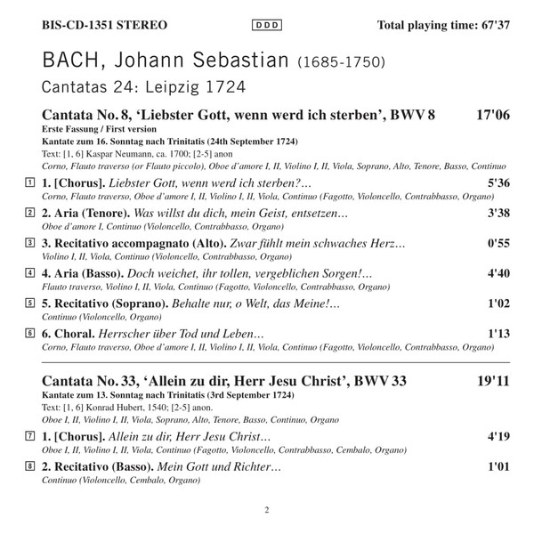 Johann Sebastian Bach, Bach Collegium Japan, Masaaki Suzuki-2