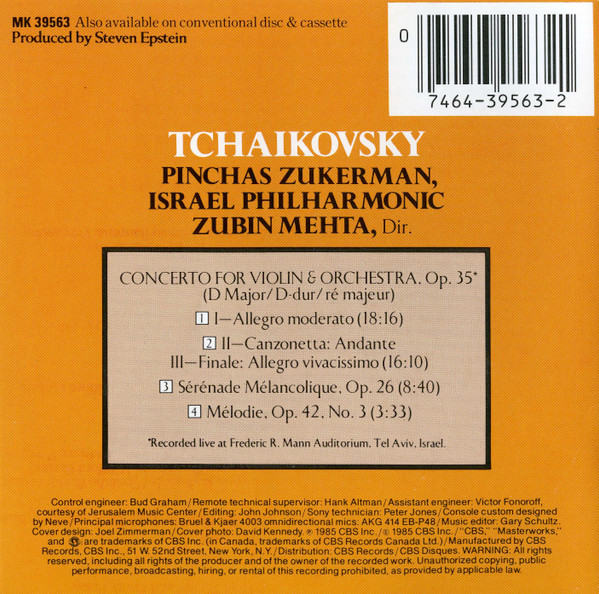Tchaikovsky* – Pinchas Zukerman, Israel Philharmonic*, Zubin Mehta-4