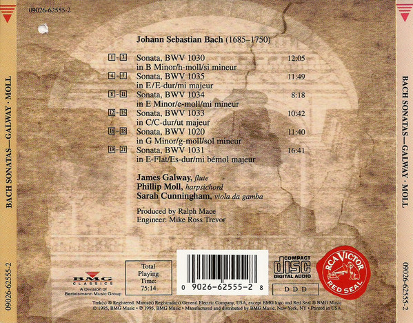 James Galway, Phillip Moll, Sarah Cunningham - Bach*-1
