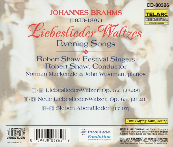 Brahms*, Robert Shaw Festival Singers, Robert Shaw-1
