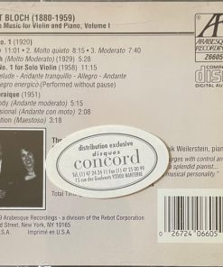 Ernest Bloch - The Weilerstein Duo-2