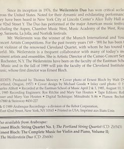Ernest Bloch - The Weilerstein Duo-3