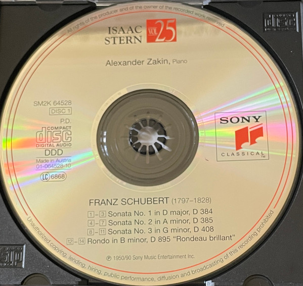 Franz Schubert - Isaac Stern, Daniel Barenboim-2