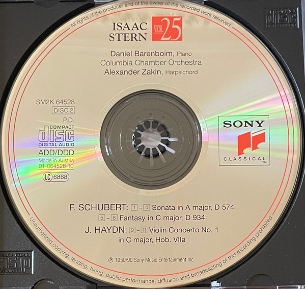 Franz Schubert - Isaac Stern, Daniel Barenboim-3