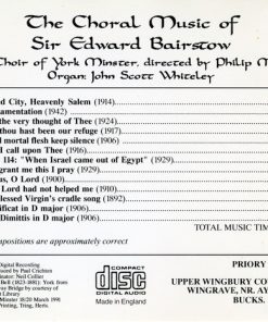 Sir Edward Bairstow*, The Choir Of York Minster* Directed By Philip Moore , Organ: John Scott Whiteley-2