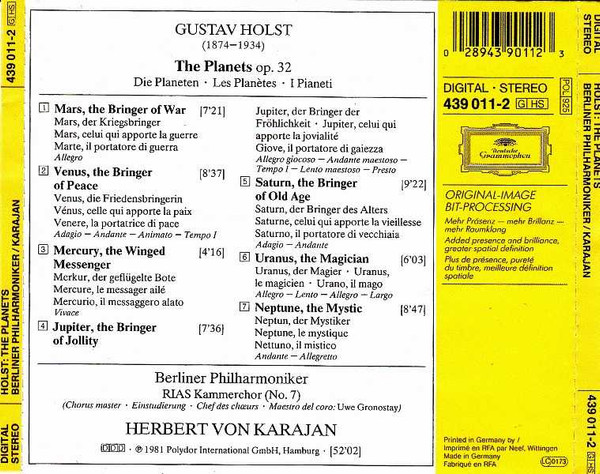 Gustav Holst - Berliner Philharmoniker • Herbert von Karajan-1
