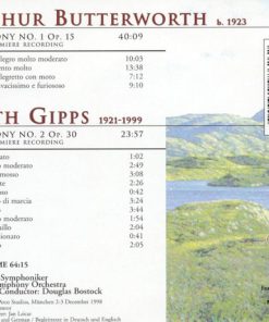 Arthur Butterworth • Ruth Gipps - Münchner Symphoniker, Douglas Bostock-1