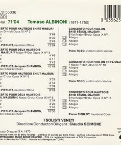 Tomaso Albinoni, Pierre Pierlot, Jacques Chambon, Piero Toso, Claudio Scimone, I Solisti Veneti-1