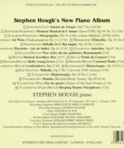 Chaminade* • Godowsky* • Hough* • Paderewski* • Rachmaninov* • Rodgers* • Schubert* / Liszt* • Moszkowski* • Kalman* • Tchaikovsky* ... Stephen Hough-1