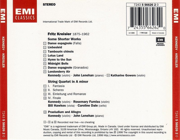 Kennedy*, Kreisler*-1
