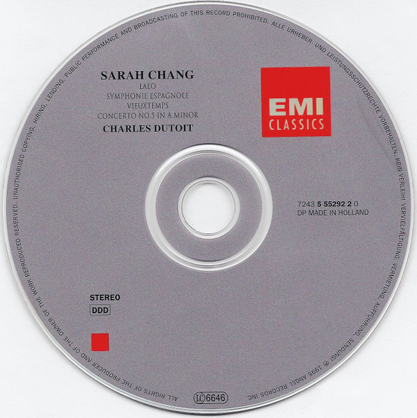 Lalo* / Vieuxtemps*, Sarah Chang, Royal Concertgebouw Orchestra*, Philharmonia Orchestra, Charles Dutoit-2