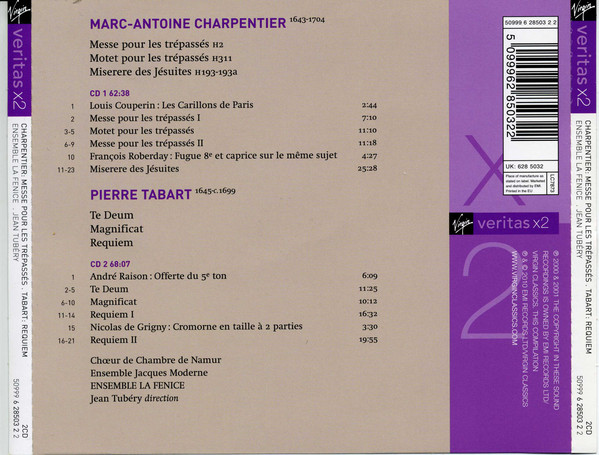 Marc Antoine Charpentier, Pierre Tabart - Ensemble La Fenice, Jean Tubéry-1