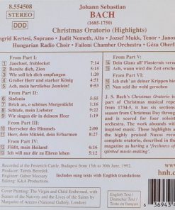J. S. Bach*, Ingrid Kertesi, Judit Nemeth*, Jozsef Mukk*, Janos Tóth*, Hungarian Radio Choir*, Failoni Chamber Orchestra*, Géza Oberfrank*-1