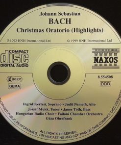 J. S. Bach*, Ingrid Kertesi, Judit Nemeth*, Jozsef Mukk*, Janos Tóth*, Hungarian Radio Choir*, Failoni Chamber Orchestra*, Géza Oberfrank*-2