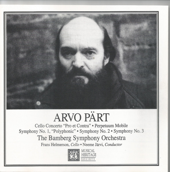Arvo Pärt ■ The Bamberg Symphony Orchestra* ■ Frans Helmerson ■ Neeme Järvi-0