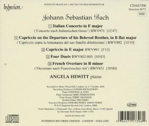 Johann Sebastian Bach, Angela Hewitt-1