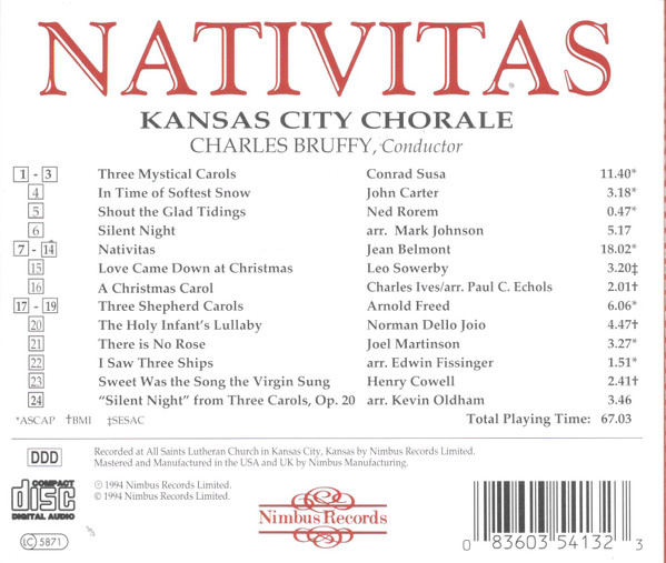 Kansas City Chorale, Charles Bruffy-1