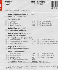Thomas Allen, Geoffrey Parsons (2) - Vaughan Williams*, Butterworth*, Quilter*-1
