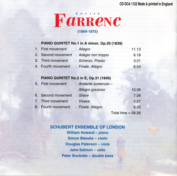 Louise Farrenc - The Schubert Ensemble Of London-1