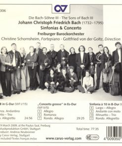 Johann Christoph Friedrich Bach, Freiburger Barockorchester-1