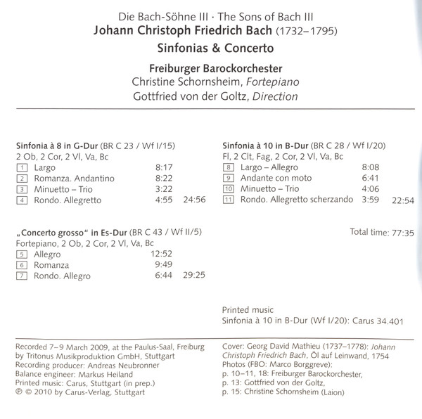 Johann Christoph Friedrich Bach, Freiburger Barockorchester-4
