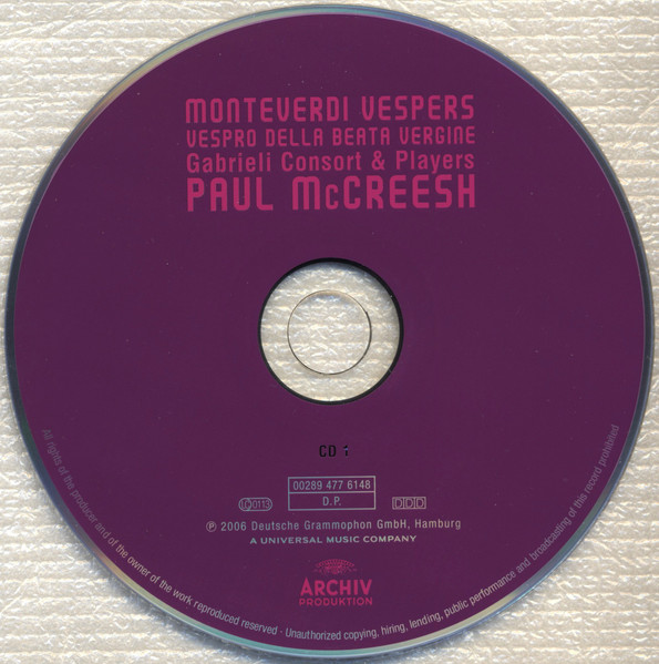 Monteverdi* - Gabrieli Consort & Players*, Paul McCreesh-2