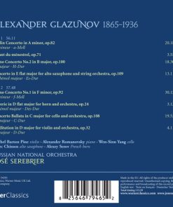 Glazunov* - Jose Serebrier, Russian National Orchestra, Rachel Barton Pine, Alexander Romanovsky, Wen-Sinn Yang, Marc Chisson-1