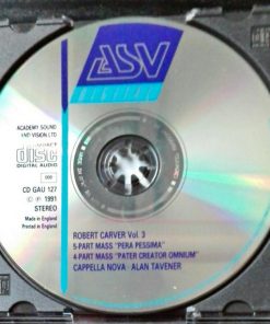 Robert Carver, Cappella Nova • Alan Tavener-3