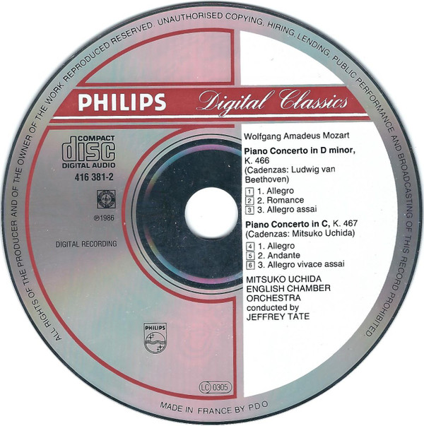 Mozart*, Mitsuko Uchida, English Chamber Orchestra, Jeffrey Tate-2