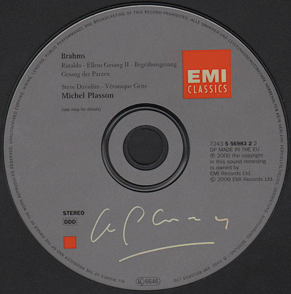 Brahms* - Steve Davislim, Véronique Gens, Philharmonischer Chor Dresden, Ernst-Senff Chor Berlin*, Dresdner Philharmonie / Michel Plasson-2