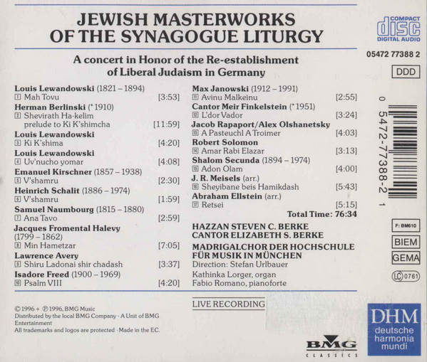 Hazzan Steven C. Berke, Cantor Elizabeth S. Berke*-1