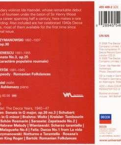 Ida Haendel, Vladimir Ashkenazy, Enescu*, Bartók* & Szymanowski*-1