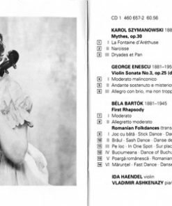Ida Haendel, Vladimir Ashkenazy, Enescu*, Bartók* & Szymanowski*-2