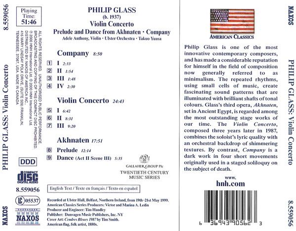 Philip Glass - Adele Anthony • Ulster Orchestra • Takuo Yuasa-1